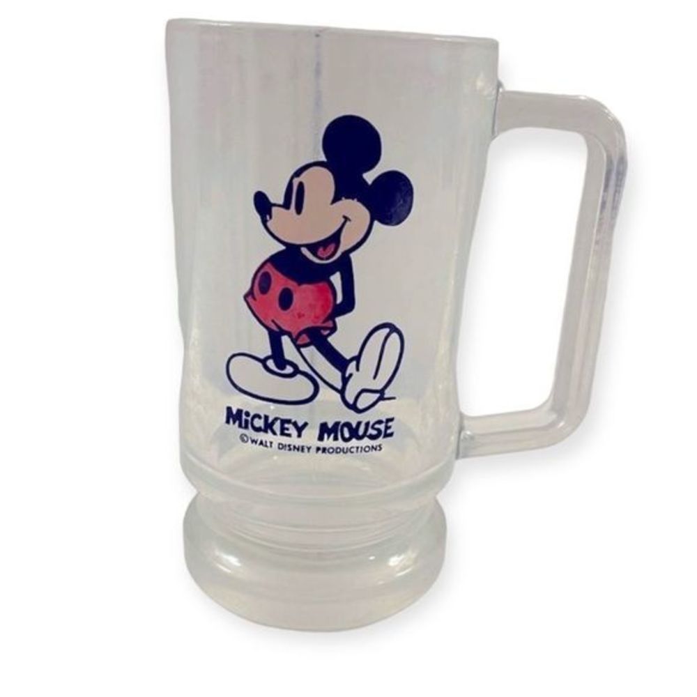 Vintage! Mickey Mouse Glass Mug‎